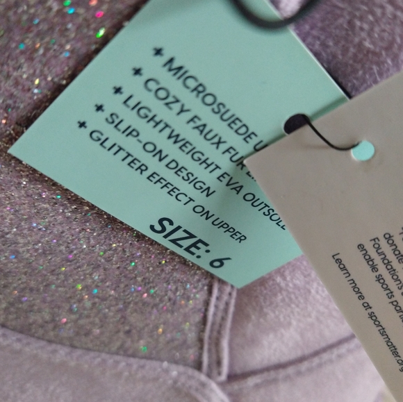 Dick's Sports New Girls Glitter Slip On Boots - Picture 9 of 12